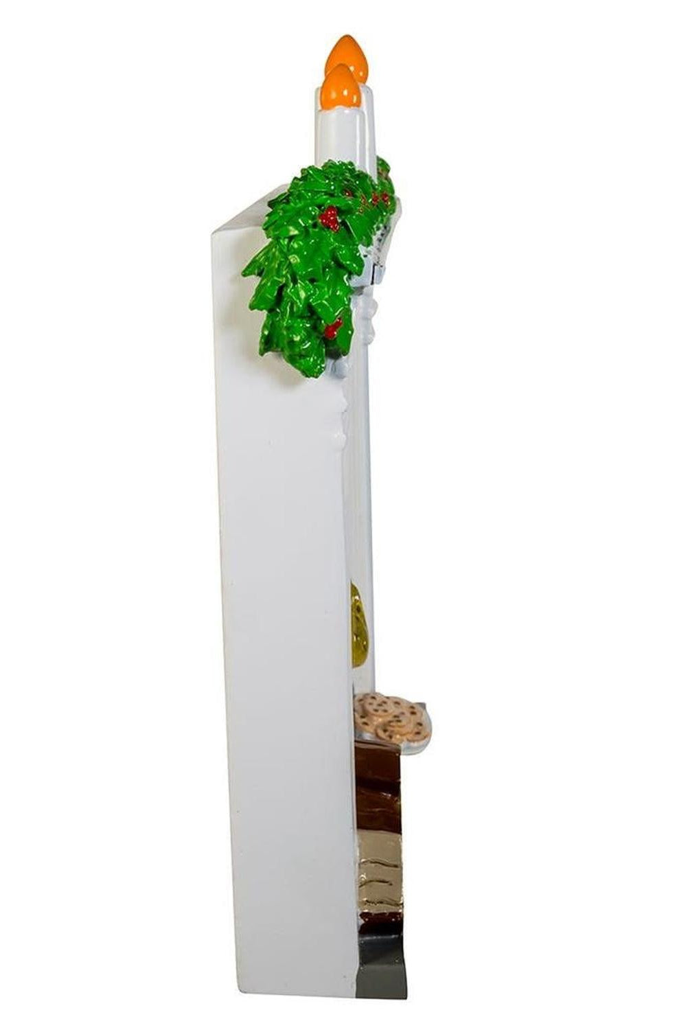Kurt Adler 7.87-Inch Fireplace Table Piece With Six Stockings