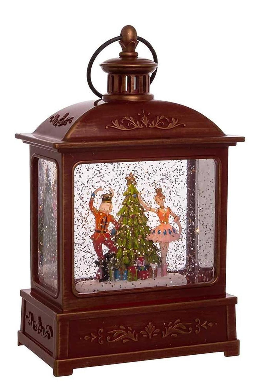 Kurt Adler 8-Inch Nutcracker Swirl Water Lantern
