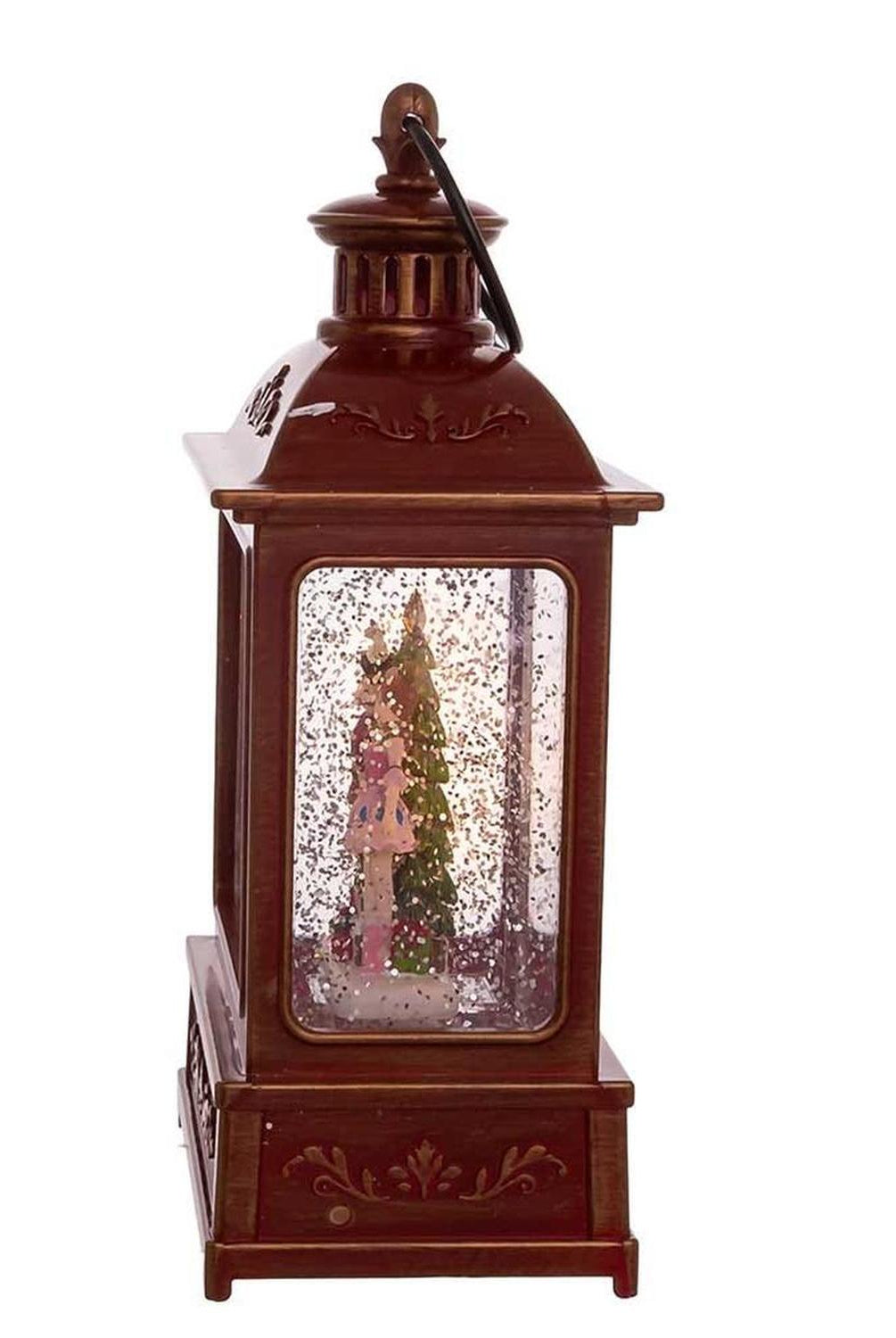 Kurt Adler 8-Inch Nutcracker Swirl Water Lantern