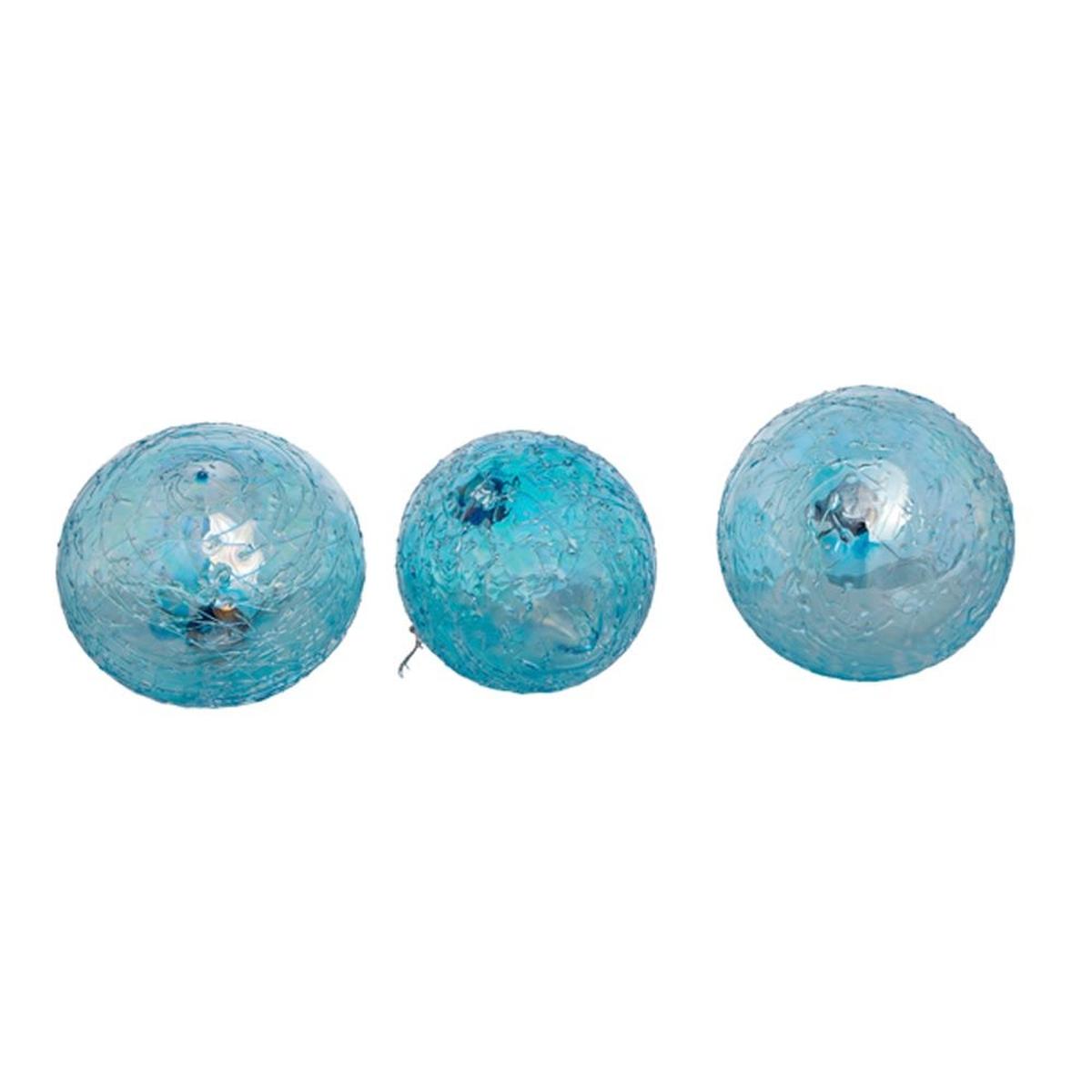 Shop For Kurt Adler 80MM Blue Finial, Onion, and Ball Glass Ornaments, Set of 3