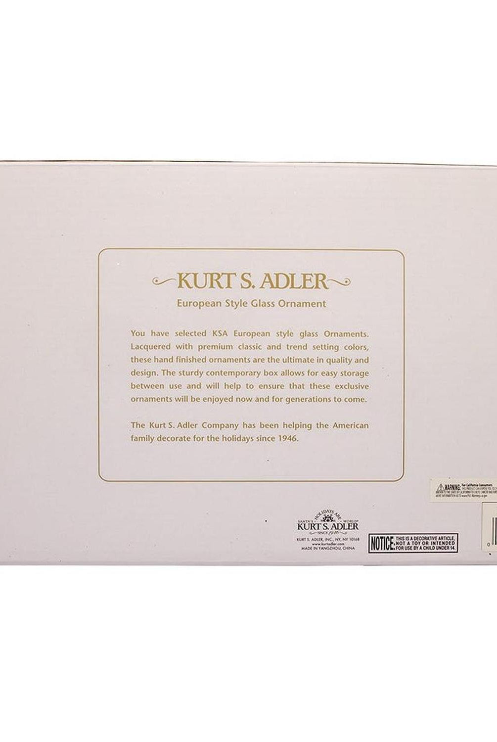 Kurt Adler 80MM Glass Purple and Blue Peacock Ball Ornaments, (Set of 6)