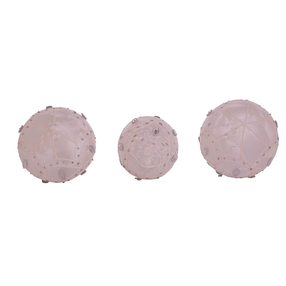 Shop For Kurt Adler 80MM White Glass Ball Finial and Onion, 3 - Piece Set