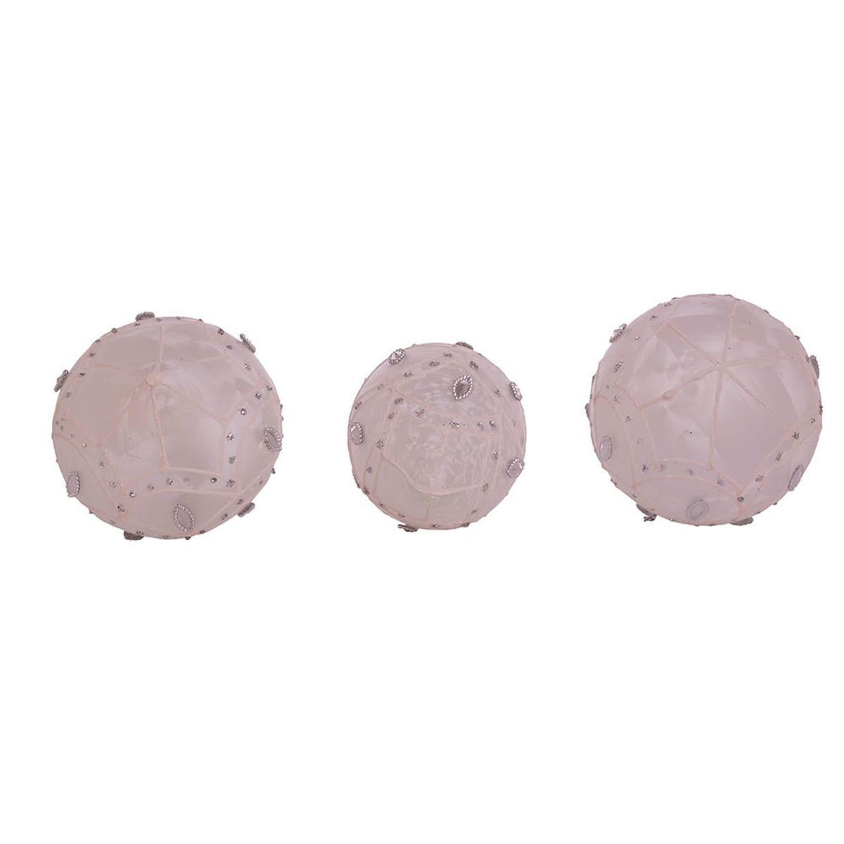 Shop For Kurt Adler 80MM White Glass Ball Finial and Onion, 3 - Piece Set