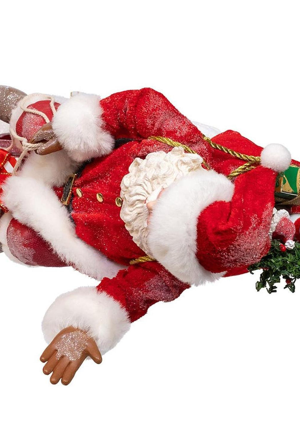 Kurt Adler 8.5-Inch Fabriché Santa on Sled