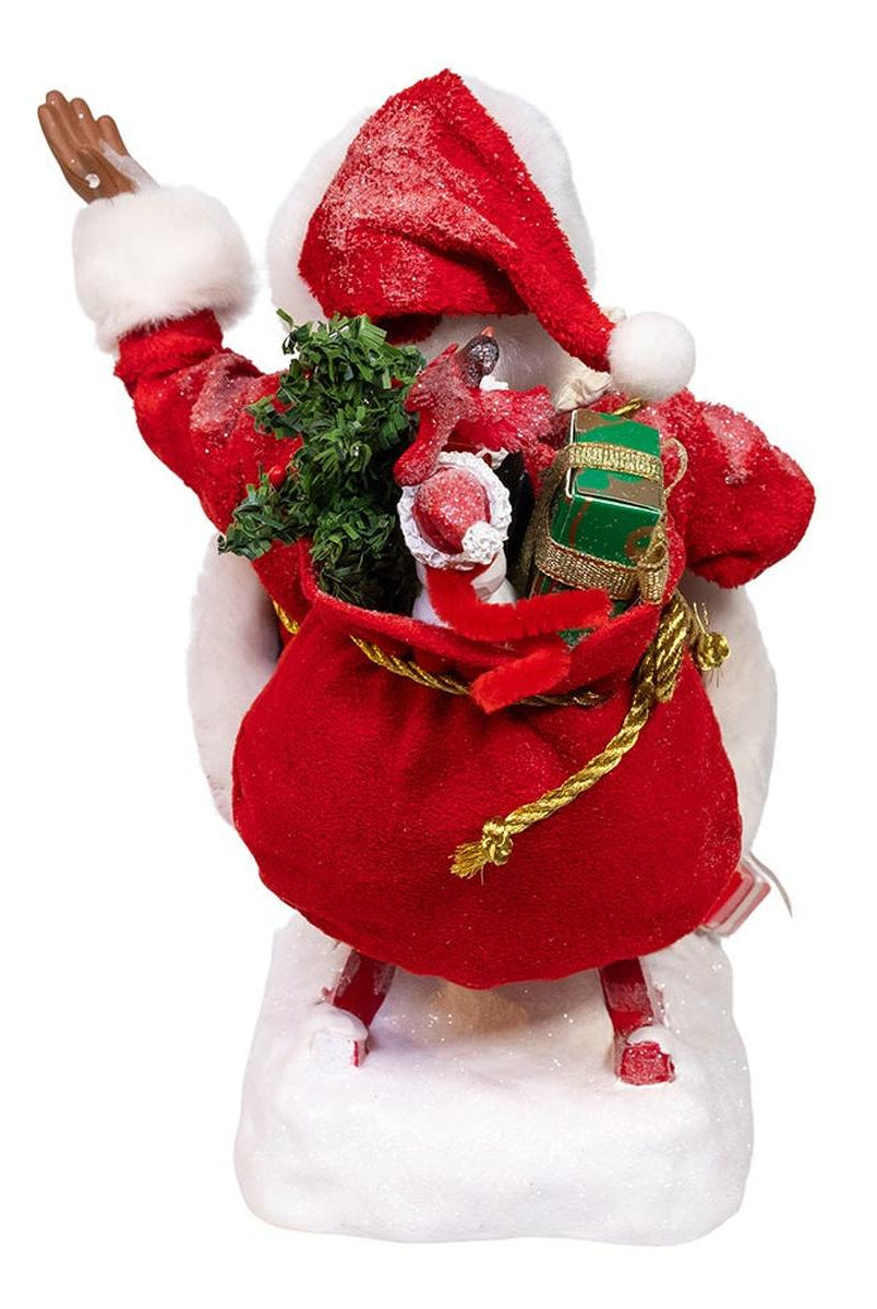 Shop For Kurt Adler 8.5 - Inch Fabriché Santa on Sled