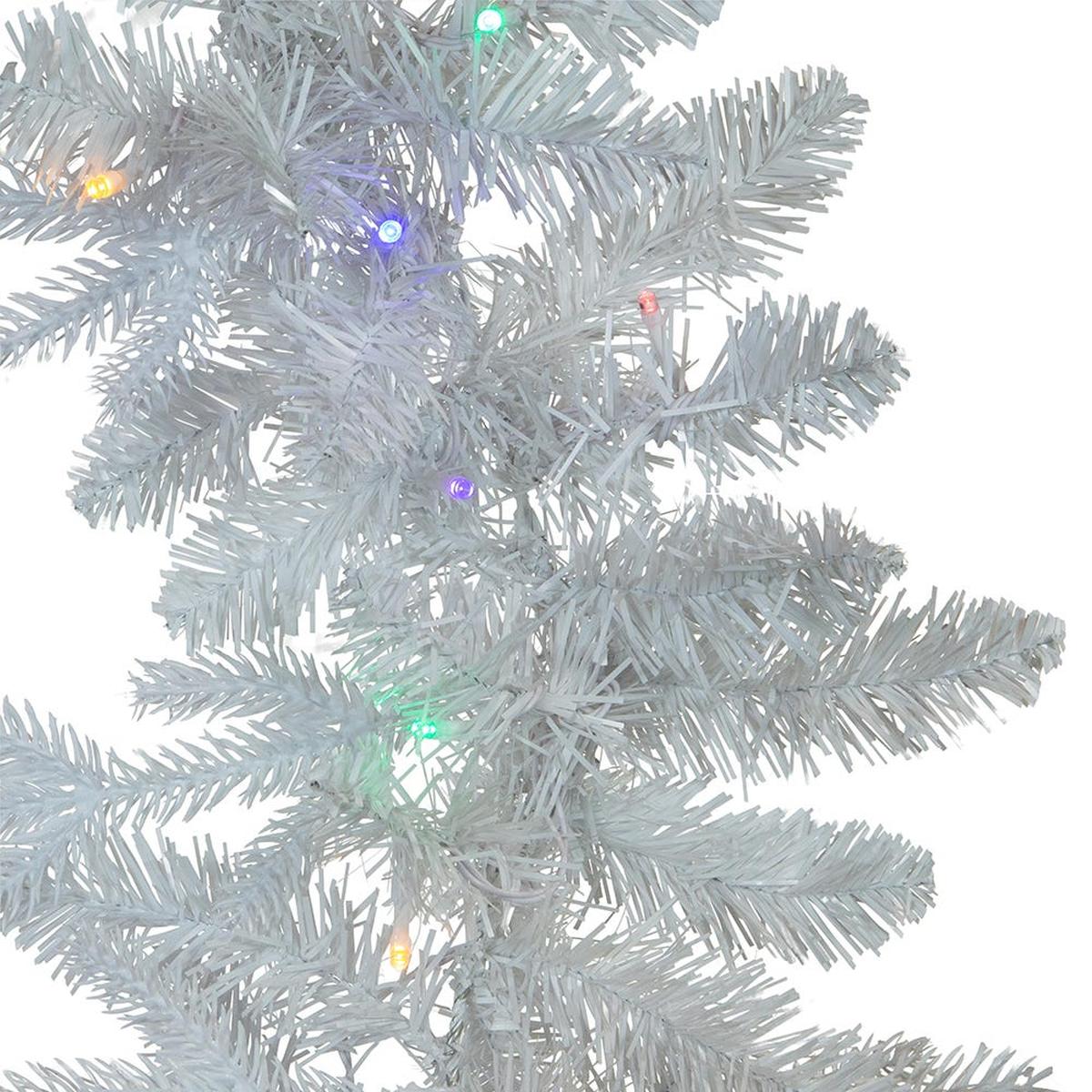 Shop For Kurt Adler 9 - Foot Pre - Lit Multi - Colored LED Jackson White Pine Garland