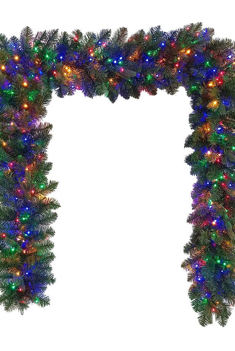Shop For Kurt Adler 9 - Foot Pre - lit Multicolored LED Noble Fir Garland