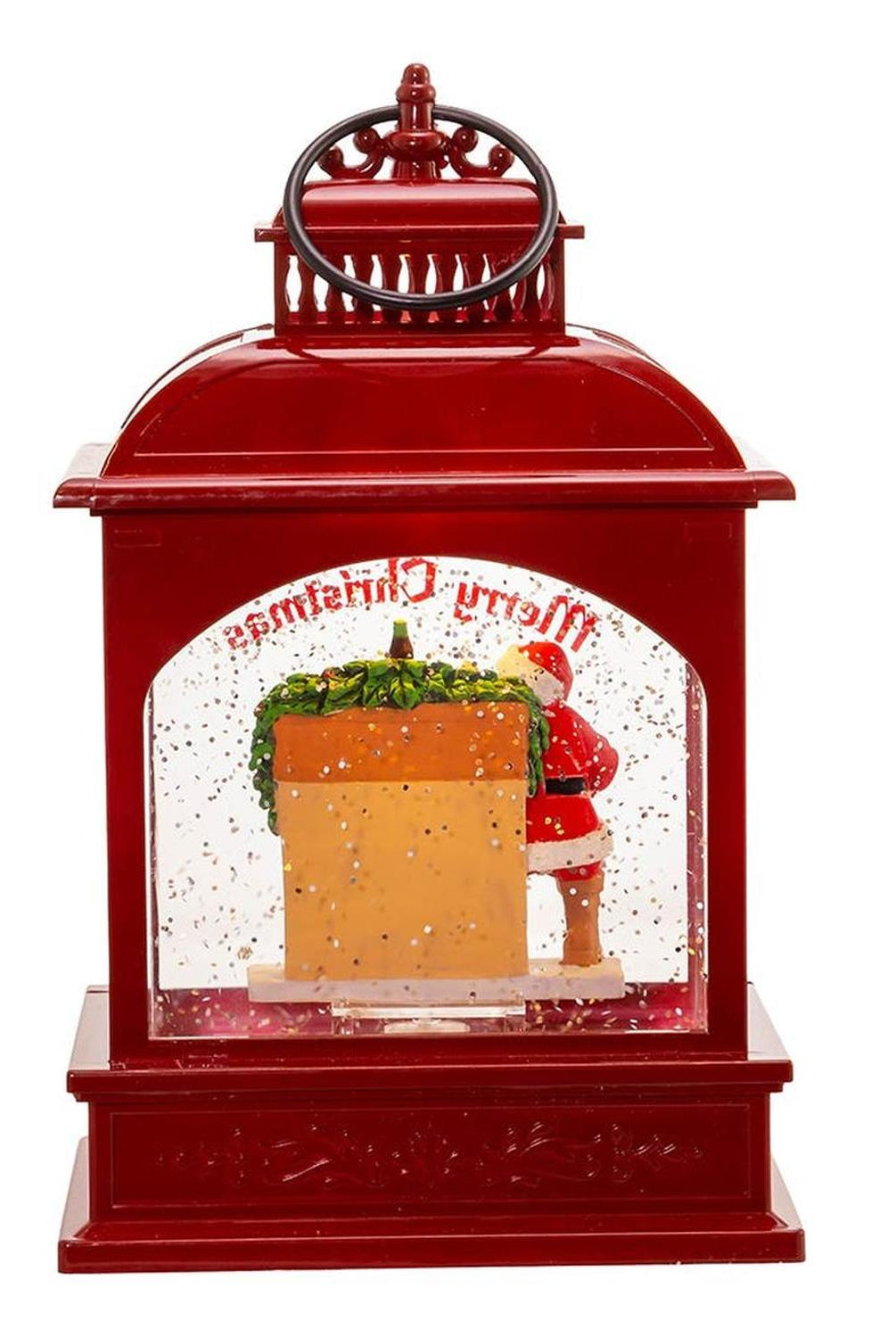 Kurt Adler 9-Inch Battery-Operated LED Coke Santa Lantern