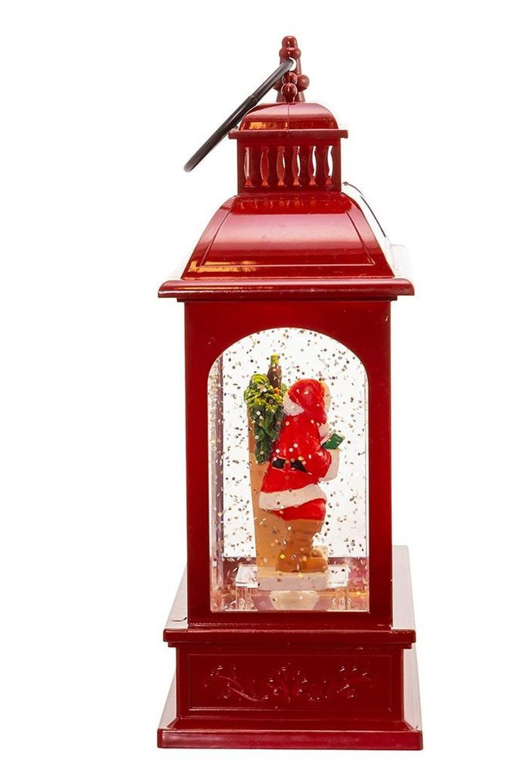 Kurt Adler 9-Inch Battery-Operated LED Coke Santa Lantern