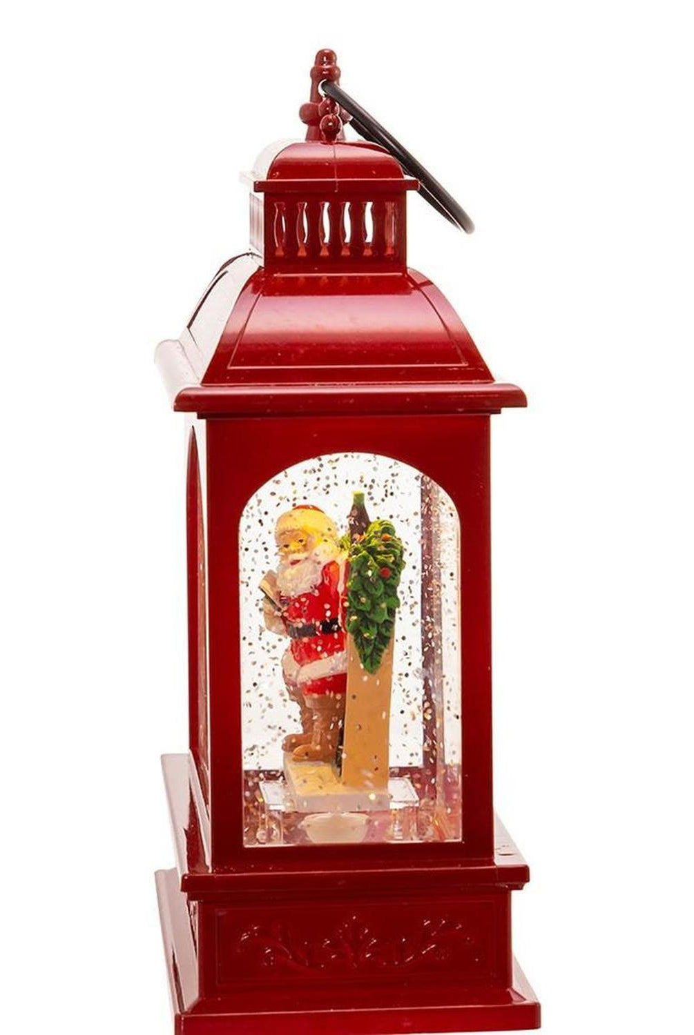 Kurt Adler 9-Inch Battery-Operated LED Coke Santa Lantern