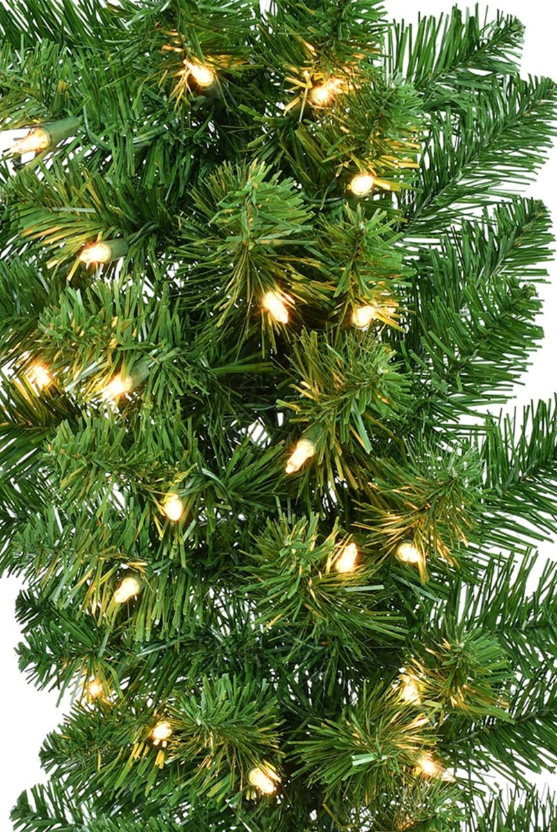 Shop For Kurt Adler 9' Prelit Clear LED Vanderbilt Garland