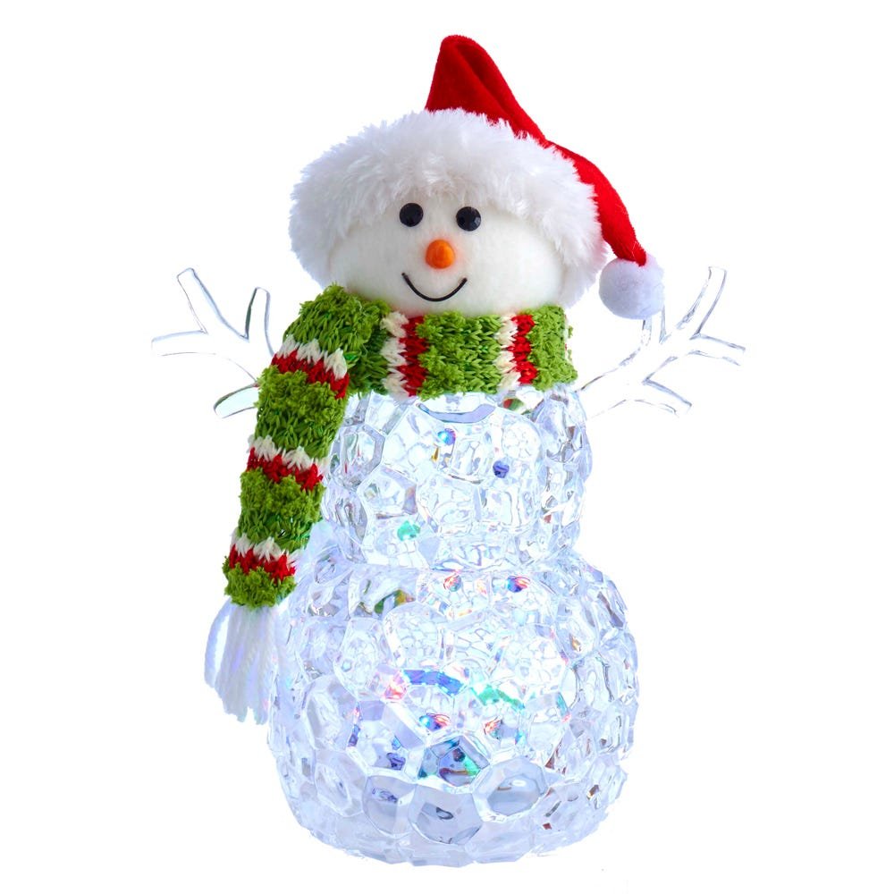 Shop For Kurt Adler 9.45 - Inch Light - Up Snowman Table Piece