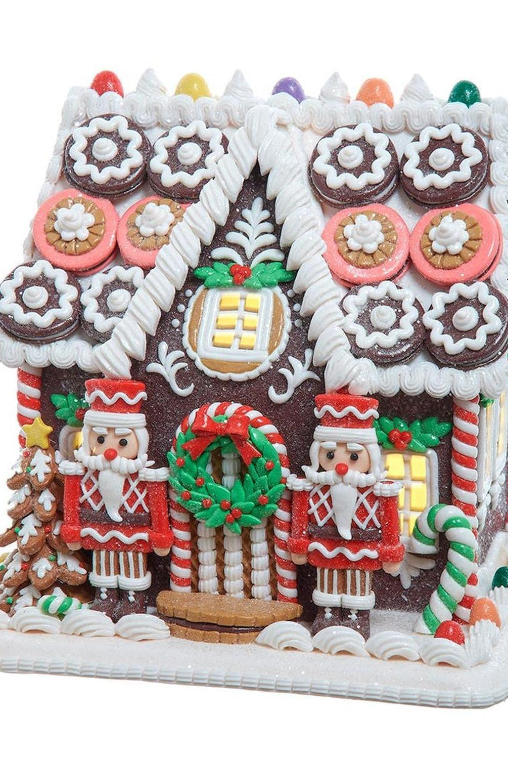 Kurt Adler 9.5-Inch LED Gingerbread Cookie House