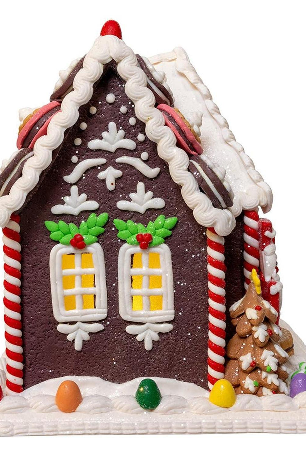 Kurt Adler 9.5-Inch LED Gingerbread Cookie House