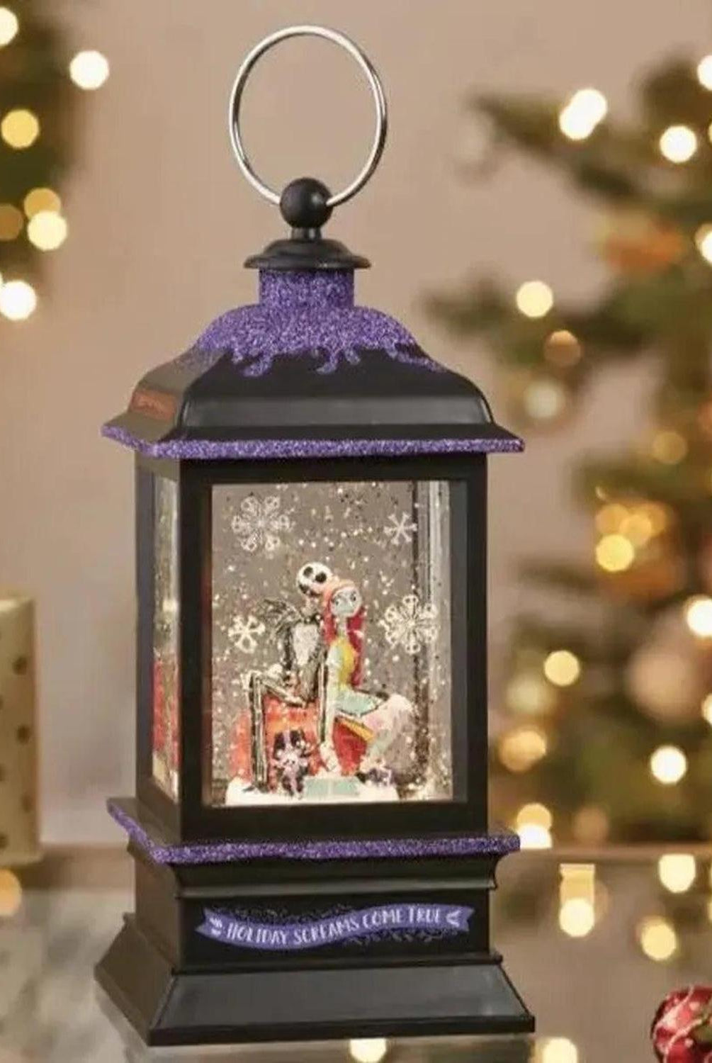 Shop For Kurt Adler Disney© Jack & Sally Musical Light - Up Lantern