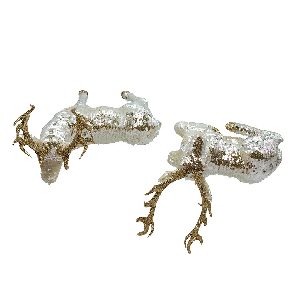 Shop For Kurt Adler Gold Standing and Lying Deer Table Pieces