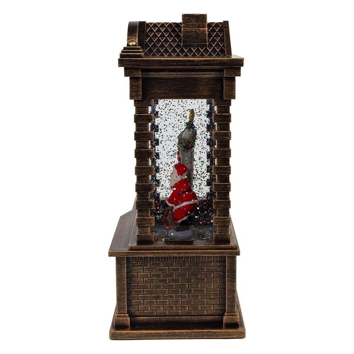 Shop For Kurt Adler Lighted Santa Fireplace Water Lantern