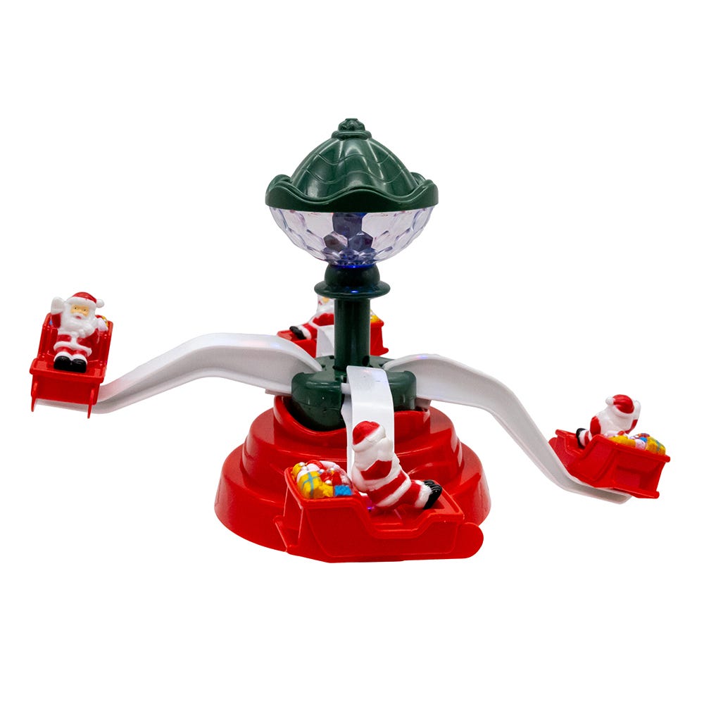 Shop For Kurt Adler Musical Christmas Deco with Santa Table Piece