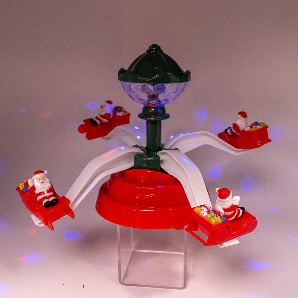 Shop For Kurt Adler Musical Christmas Deco with Santa Table Piece