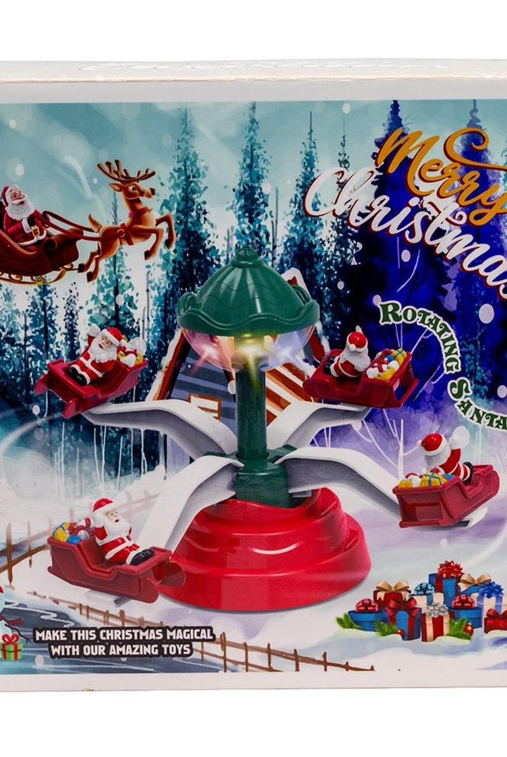 Kurt Adler Musical Christmas Deco with Santa Table Piece