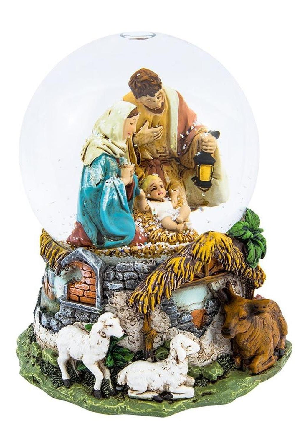 Kurt Adler Musical Holy Family Snow Globe