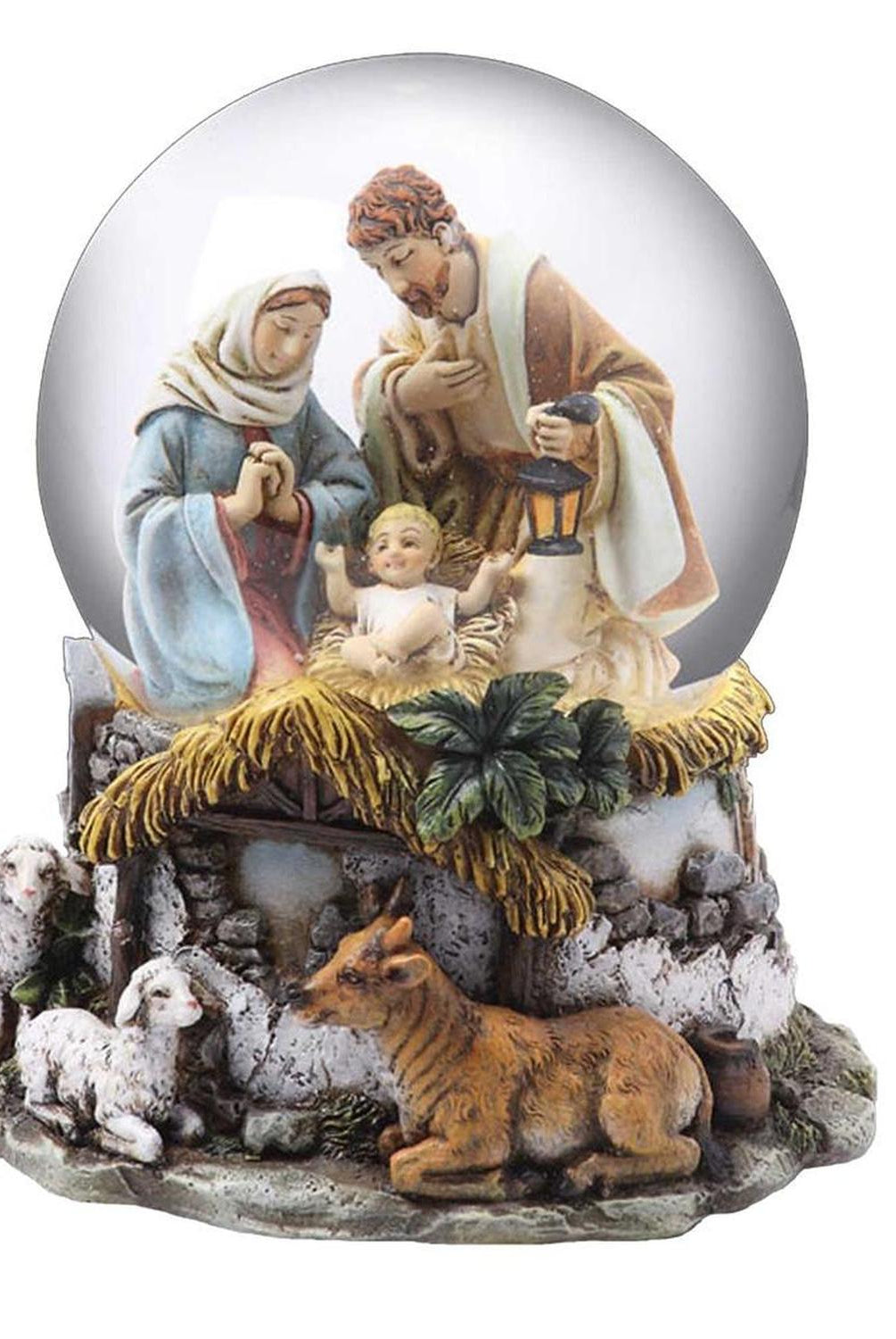 Kurt Adler Musical Holy Family Snow Globe