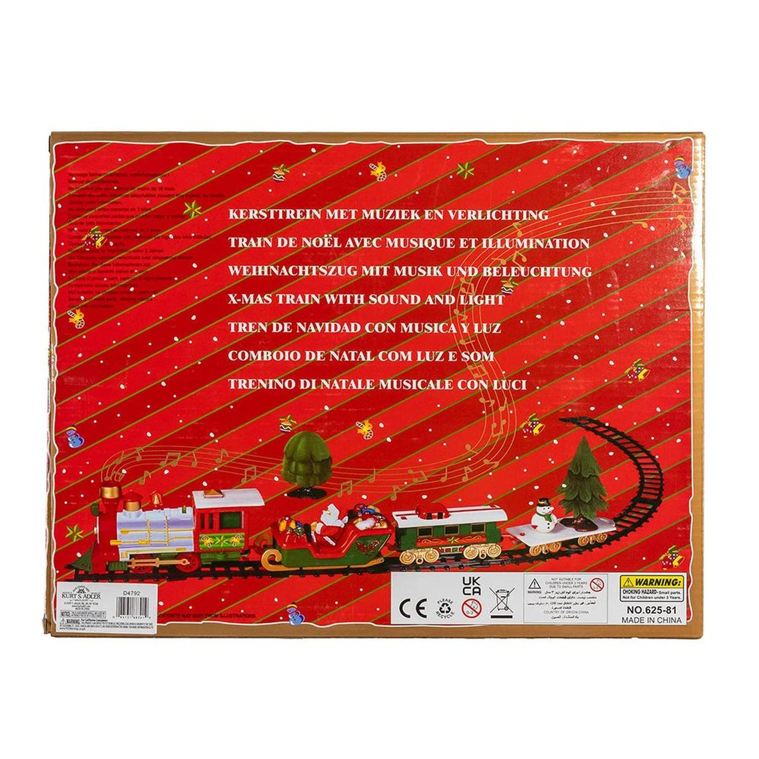 Kurt Adler Musical Santa Train Table Piece