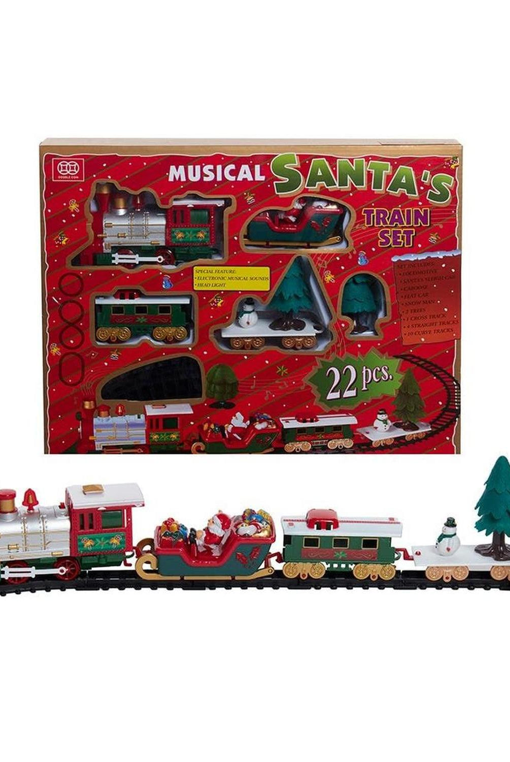 Kurt Adler Musical Santa Train Table Piece
