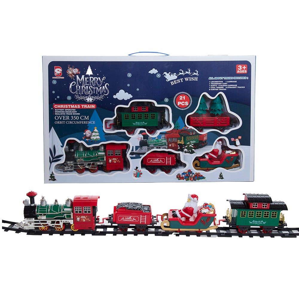 Shop For Kurt Adler Musical Train with Tree and Santa Table Piece