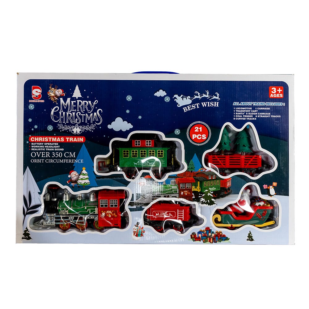 Shop For Kurt Adler Musical Train with Tree and Santa Table Piece