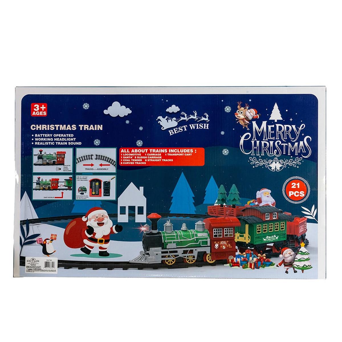 Shop For Kurt Adler Musical Train with Tree and Santa Table Piece