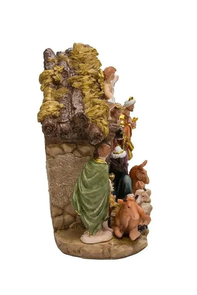 Shop For Kurt Adler Nativity Set With 11 Figures and Stable
