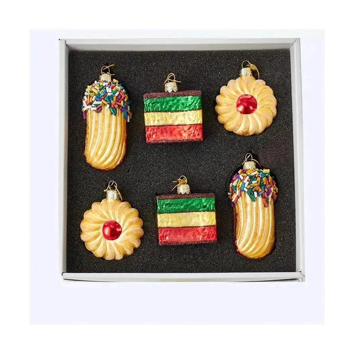 Kurt Adler Noble Gems™ Cookie Glass Ornaments, 6-Piece Box Set