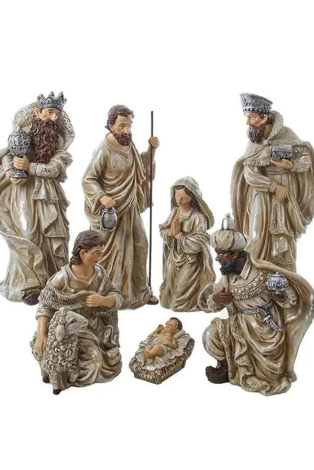 Shop For Kurt Adler Resin Nativity Table Piece, 7 Piece Set
