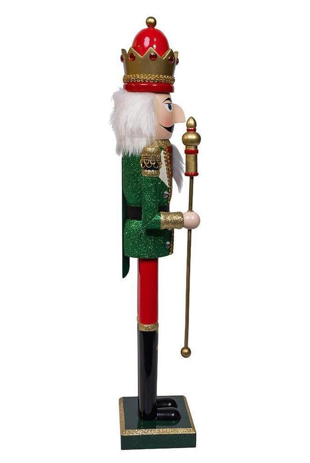 Kurt Adler stately 22-Inch Red and Green King Nutcracker