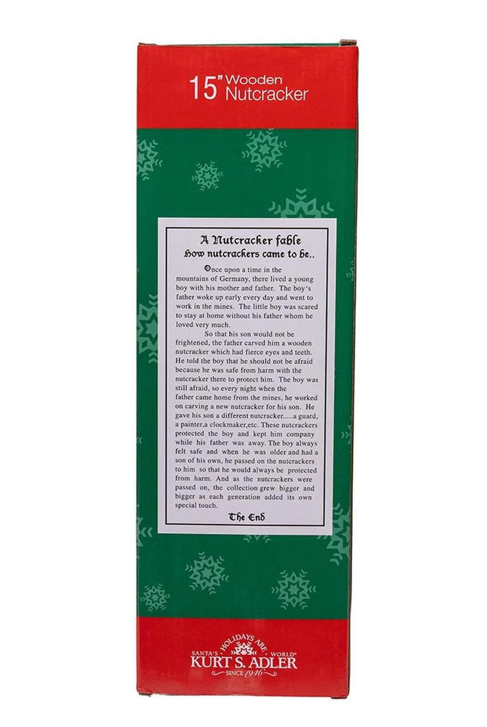 Kurt Adler Wooden 15-Inch Blue and Platinum Nutcracker