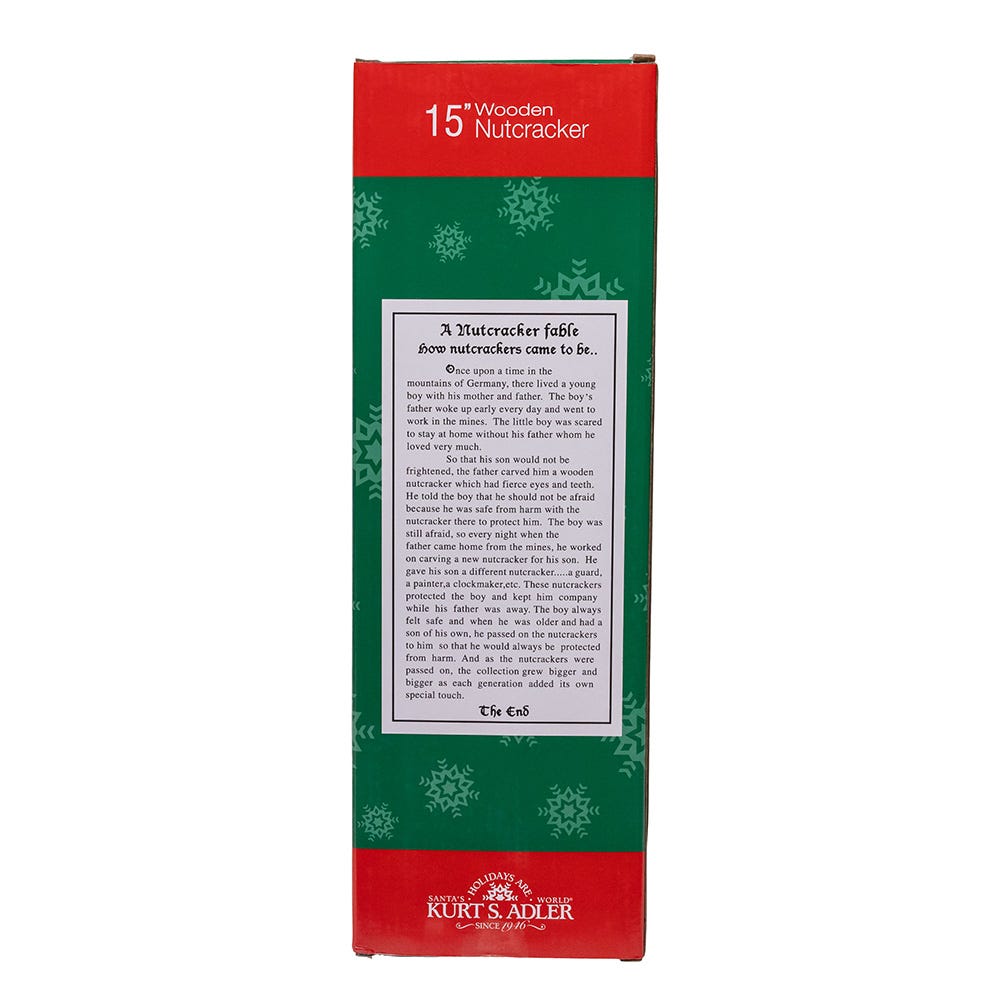 Shop For Kurt Adler Wooden 15 - Inch Blue and Platinum Nutcracker