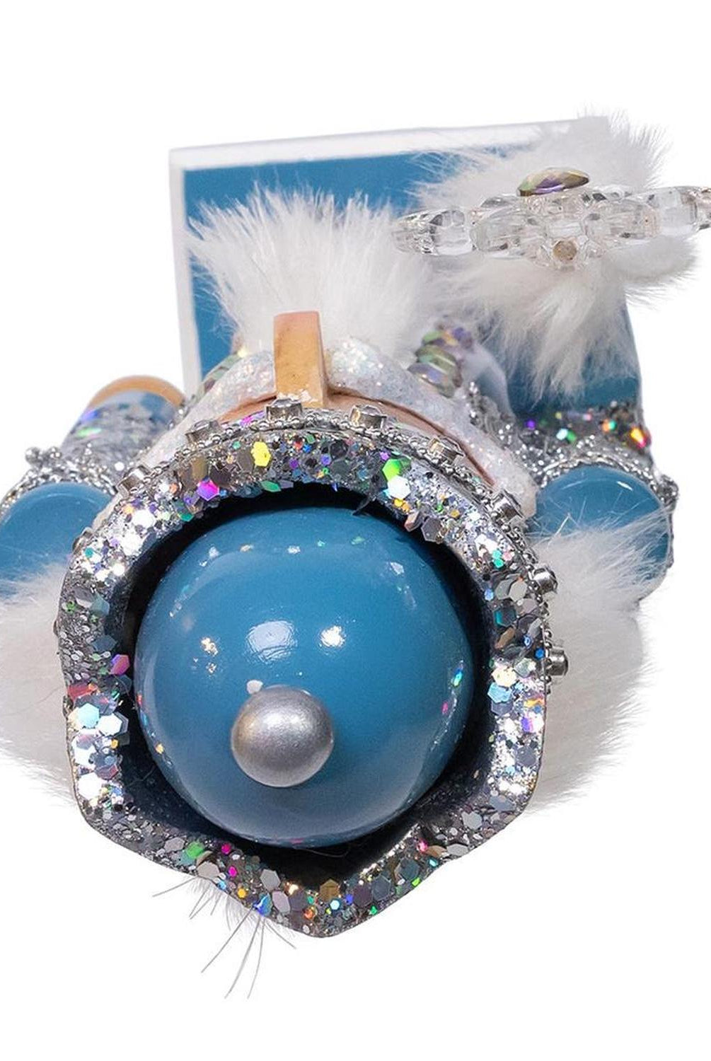 Kurt Adler Wooden 15-Inch Blue and Platinum Nutcracker