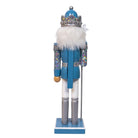 Shop For Kurt Adler Wooden 15 - Inch Blue and Platinum Nutcracker