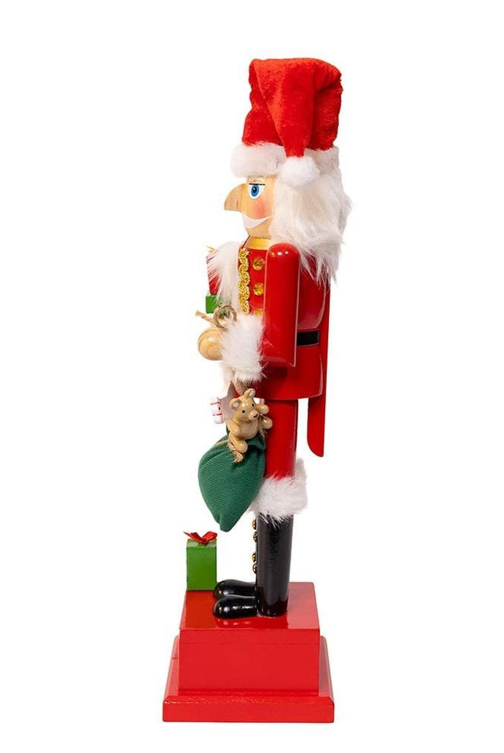 Kurt Adler Wooden 15-Inch Santa Calendar Nutcracker
