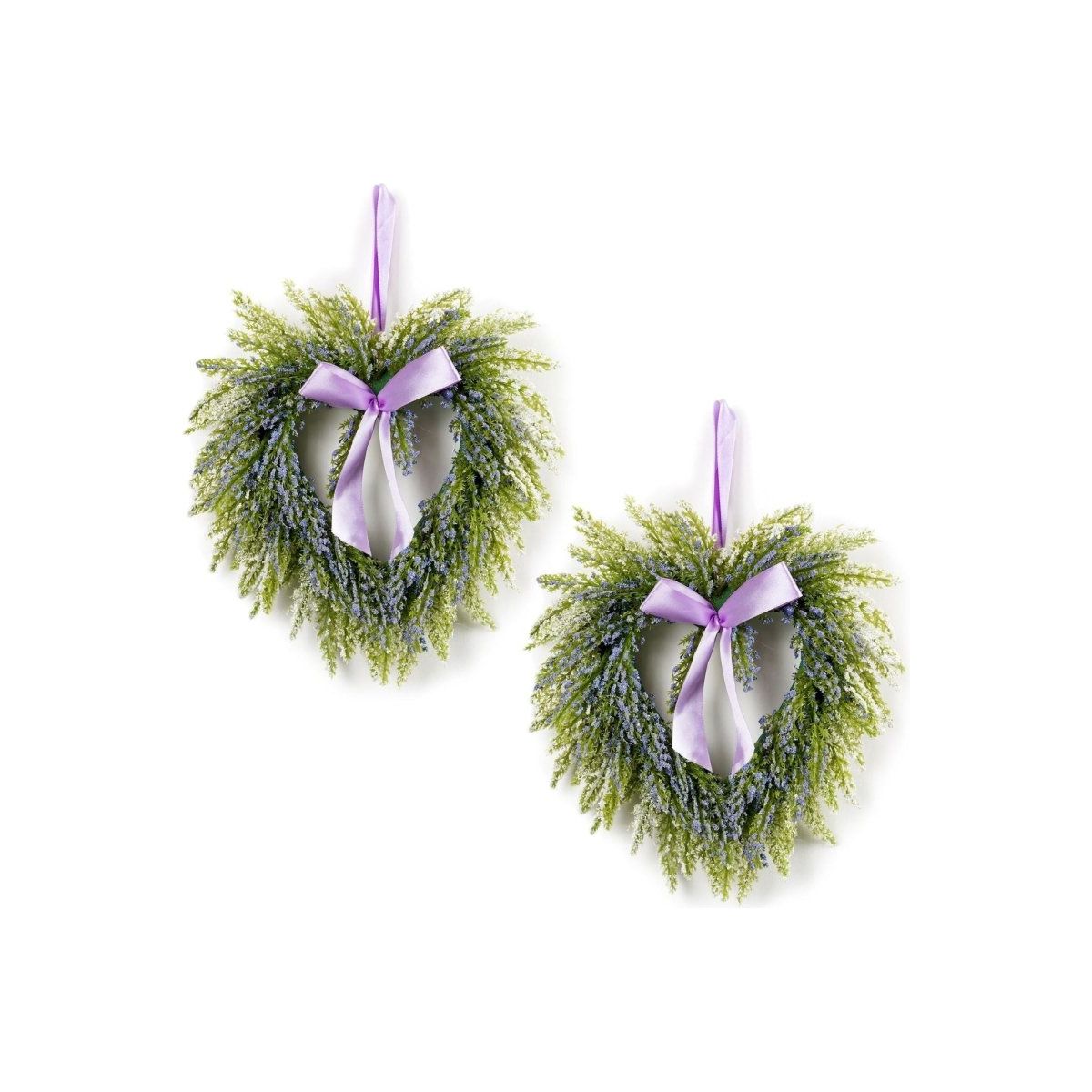 Shop For Lavender Twig Heart Wreath (Set of 2) at Michelle's aDOORable Creations