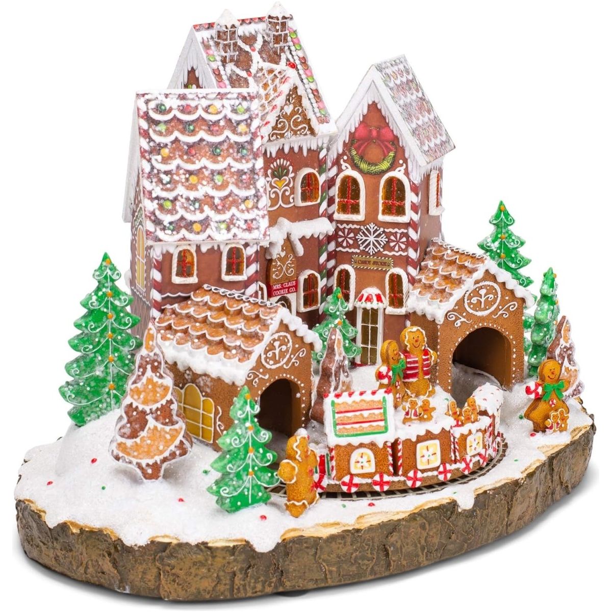 Shop For LED Gingerbread Musical House and Train at Michelle's aDOORable Creations
