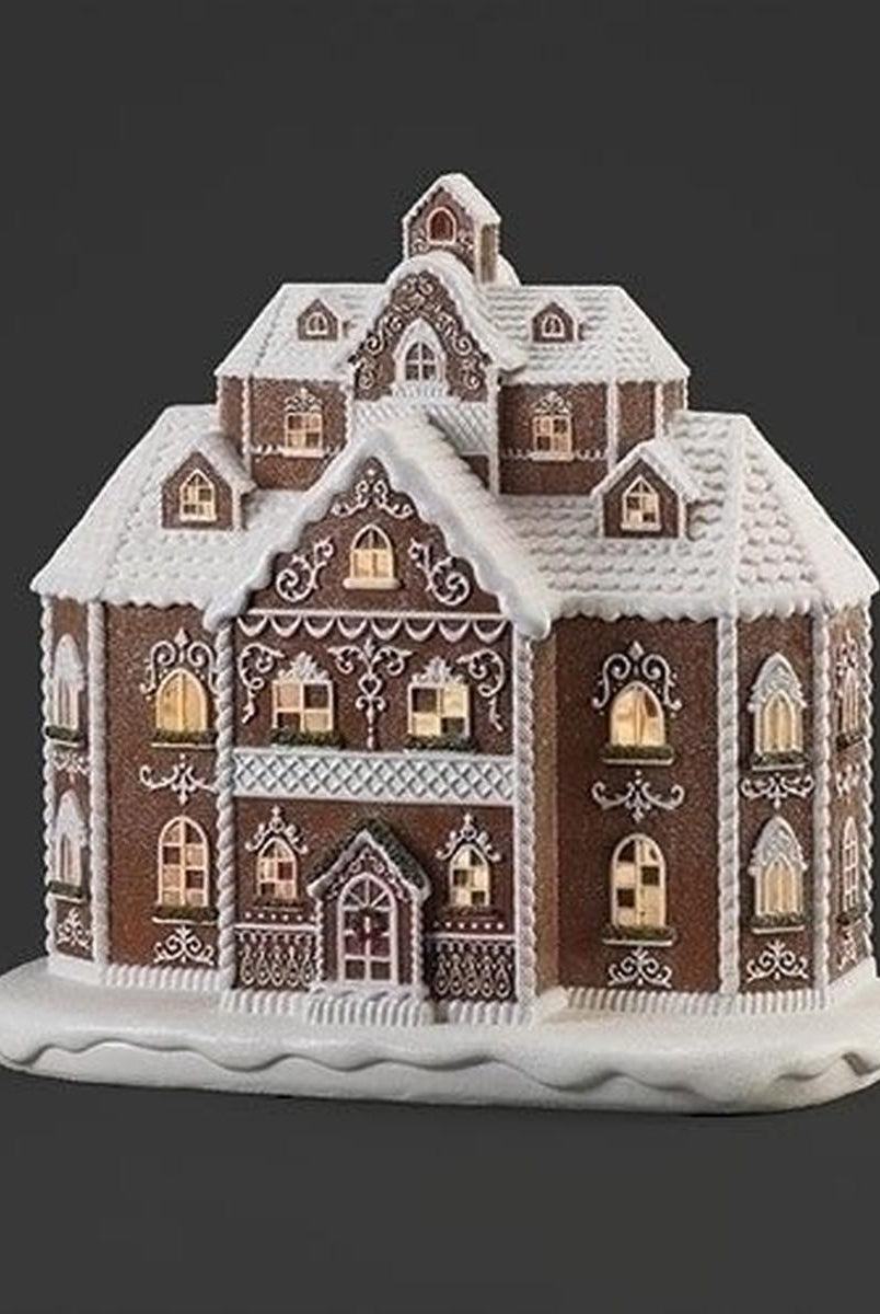 Shop For LED Lighted Gingerbread Mansion at Michelle's aDOORable Creations