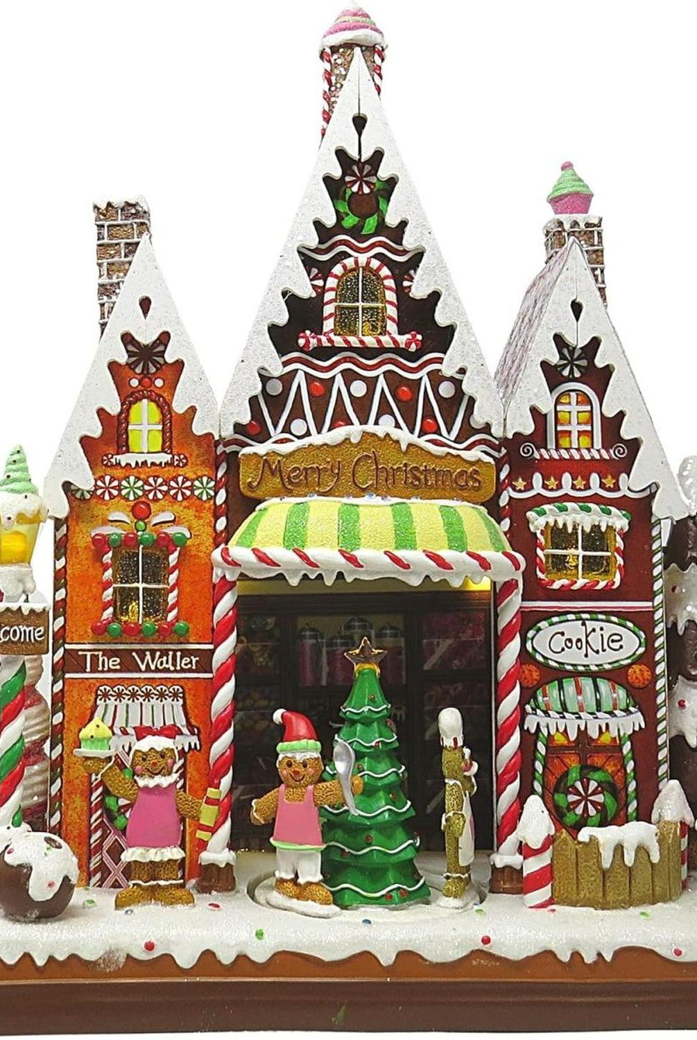 LED Musical Candy Store Village