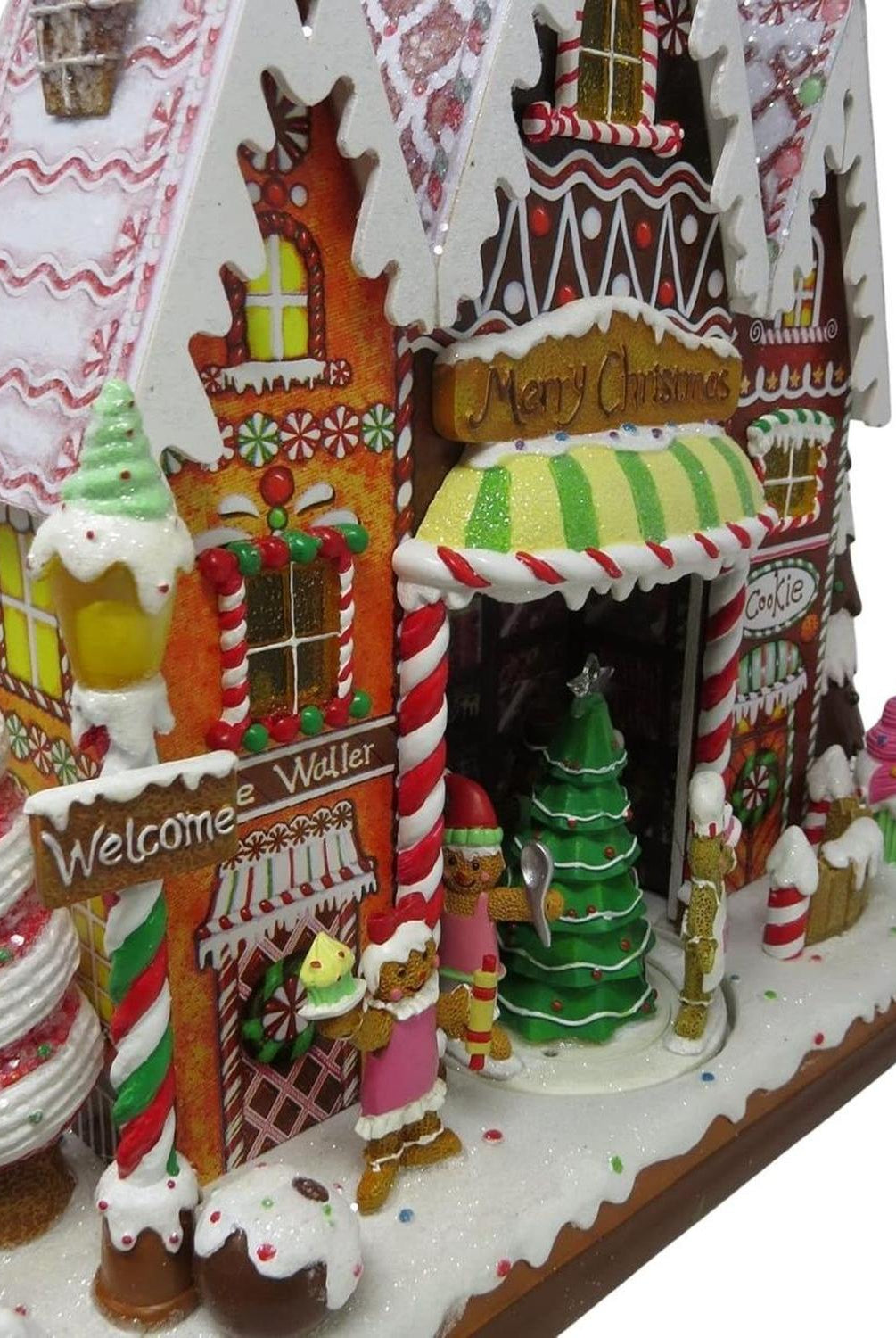 LED Musical Candy Store Village