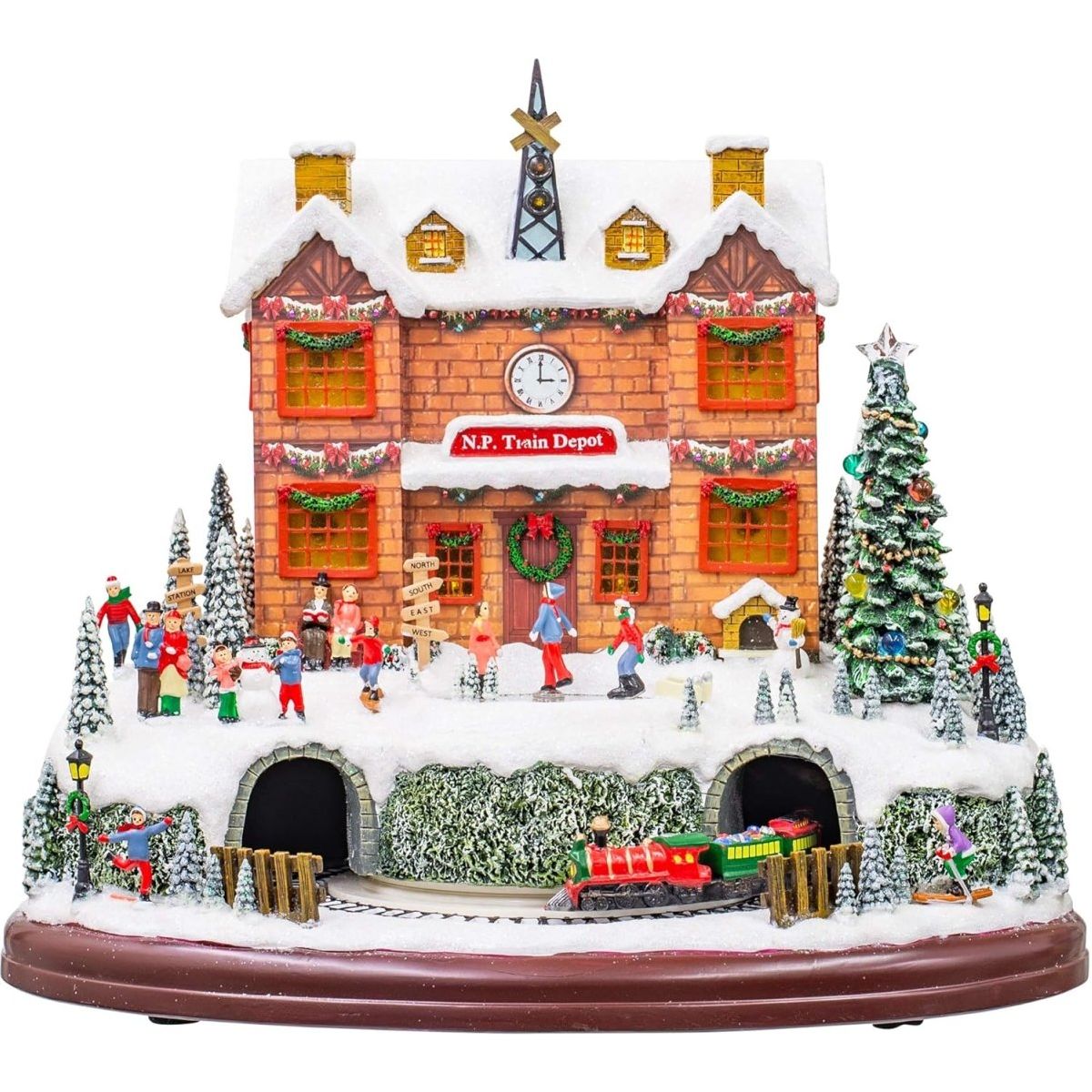 Shop For LED Rotating Musical Polar Train Station at Michelle's aDOORable Creations