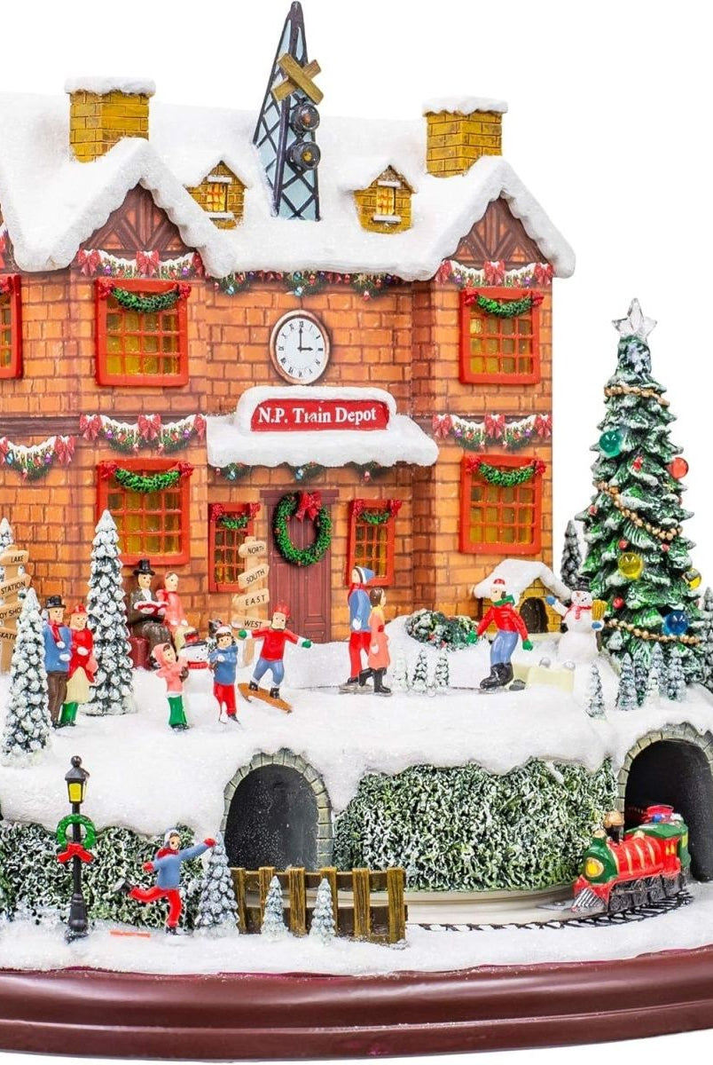 Shop For LED Rotating Musical Polar Train Station at Michelle's aDOORable Creations