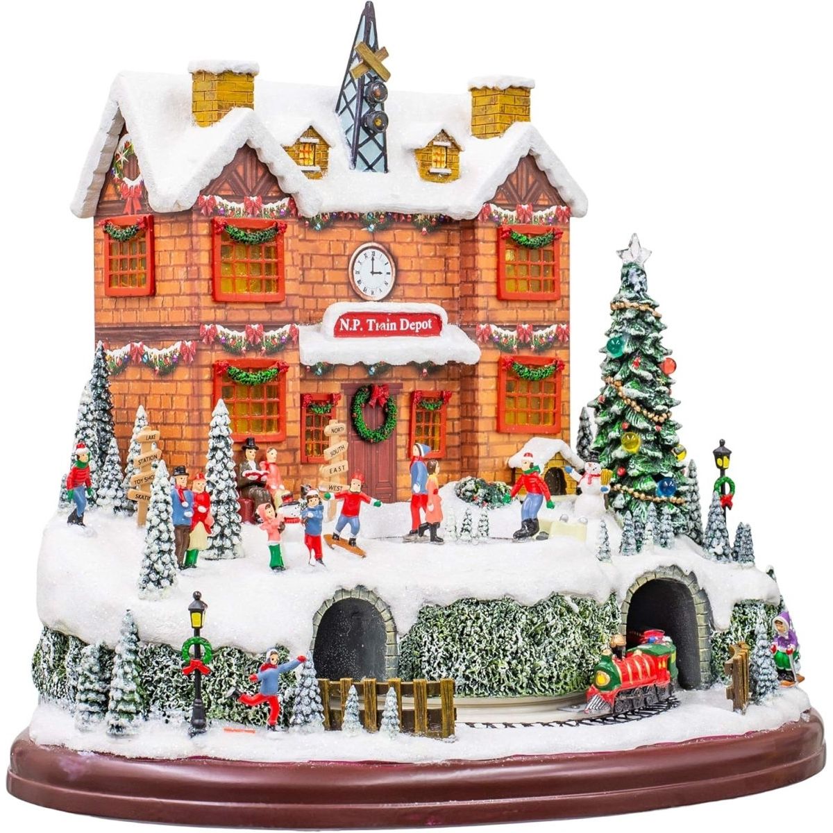 Shop For LED Rotating Musical Polar Train Station at Michelle's aDOORable Creations