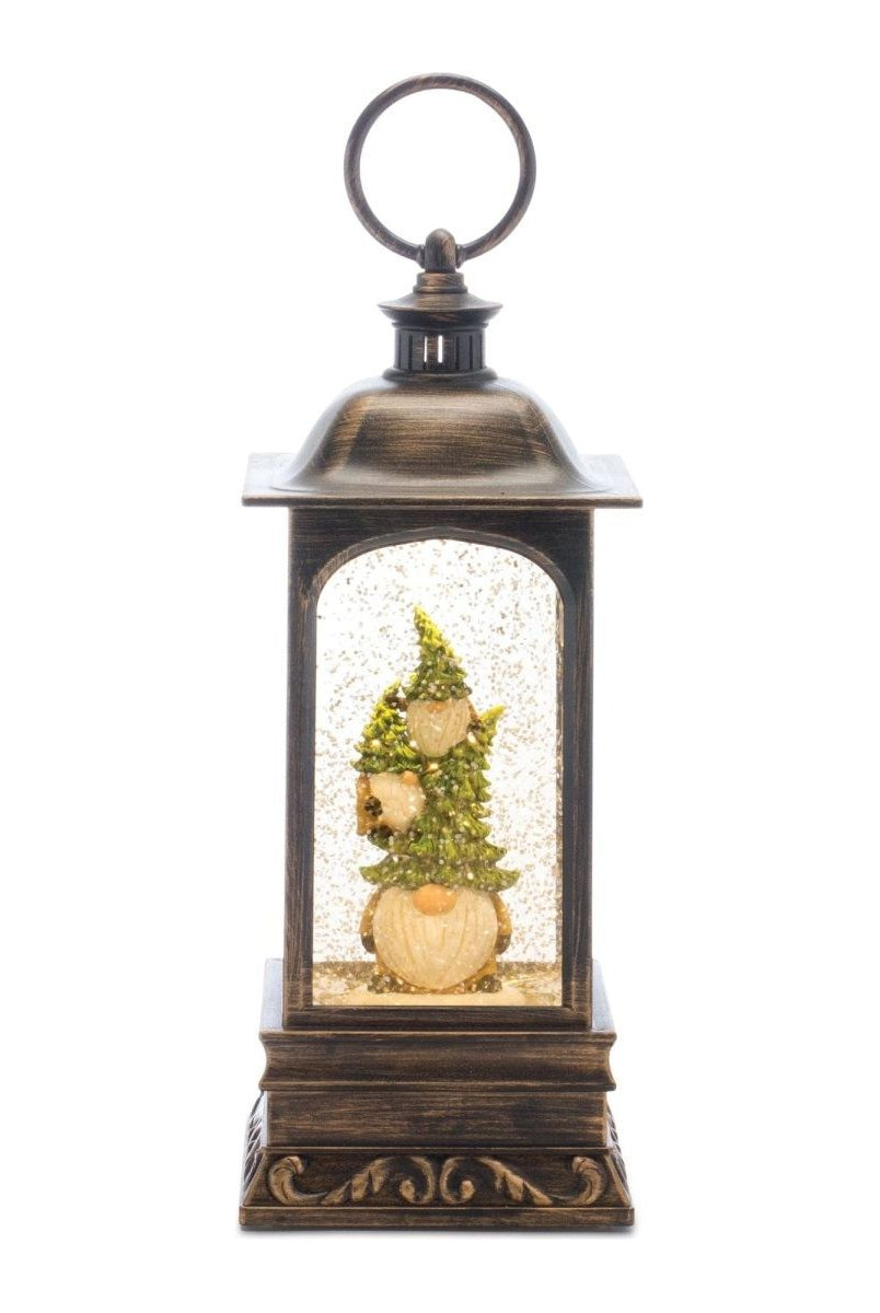 Shop For LED Snow Globe Lantern with Gnome Stack at Michelle's aDOORable Creations