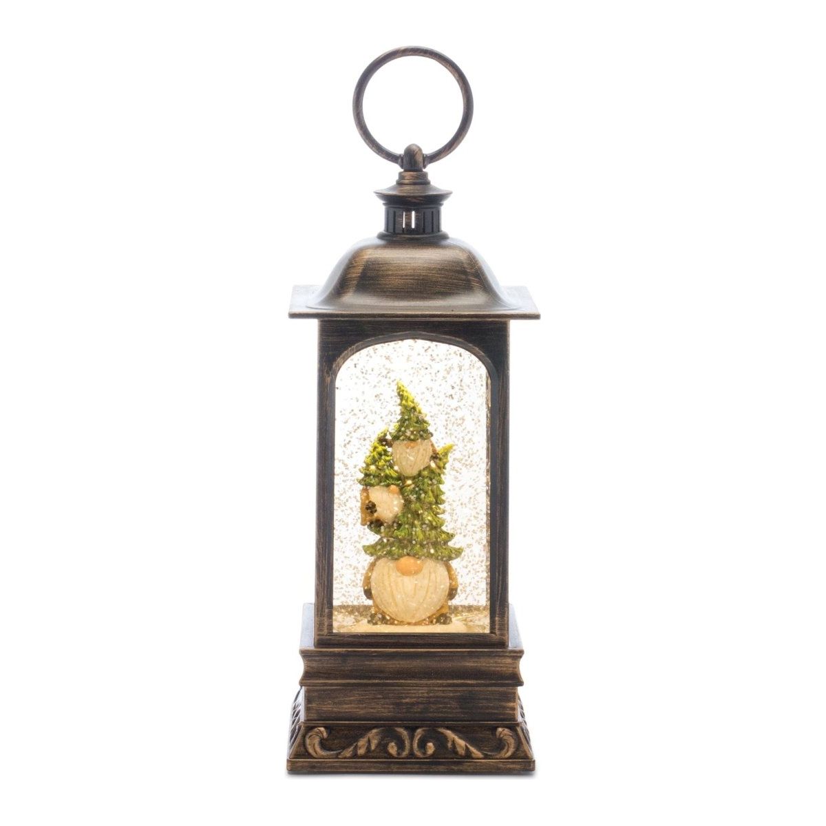 Shop For LED Snow Globe Lantern with Gnome Stack at Michelle's aDOORable Creations